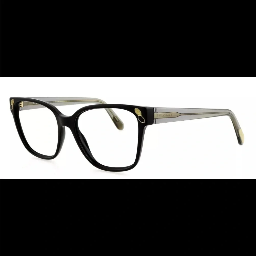 Authentic BVLGARI  4163 501 54mm Black Gold Eyeglasses prescription lenses
